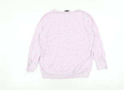 Womens UK Size 12 Warehouse Purple Pullover Jumper