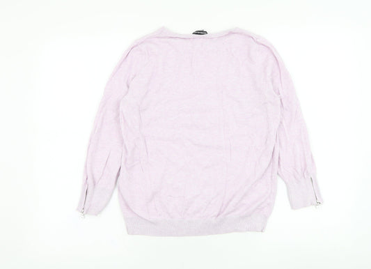 Womens UK Size 12 Warehouse Purple Pullover Jumper