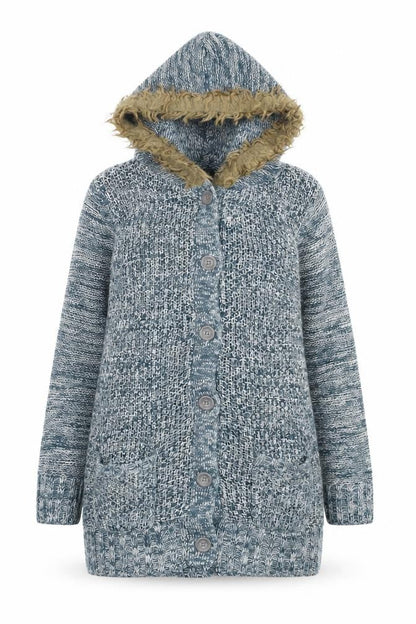 Womens UK Size 12 BeYou Blue Cape Jumper