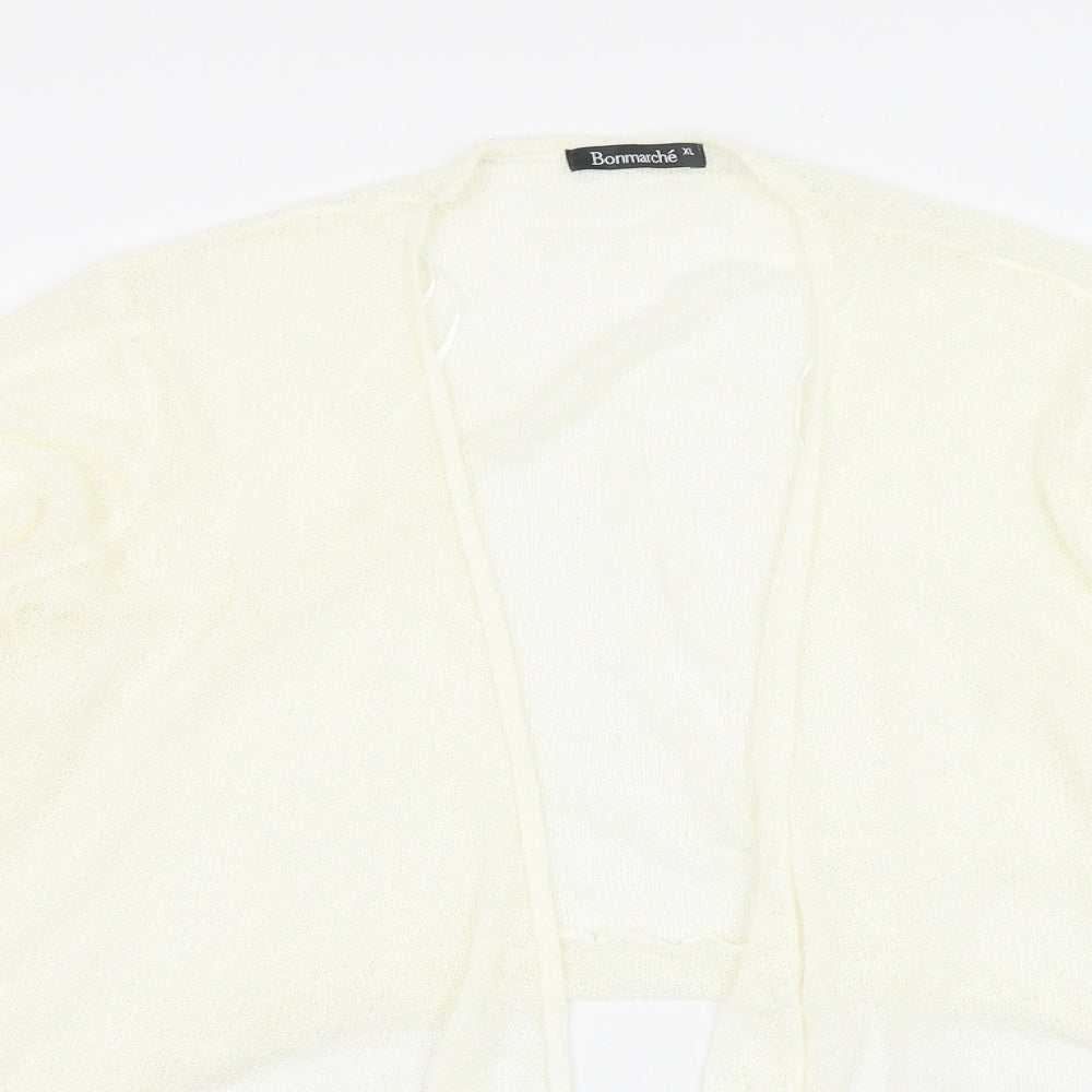 Womens UK Size XL Bonmarché Ivory Cardigan Jumper