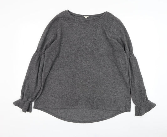 Womens UK Size 12 River Island Grey Pullover Jumper