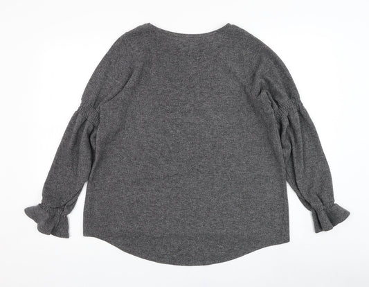 Womens UK Size 12 River Island Grey Pullover Jumper