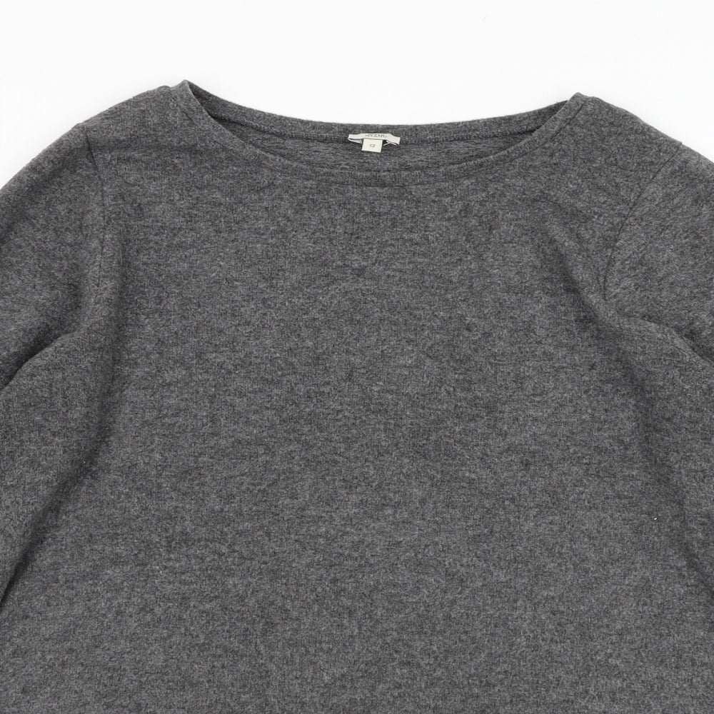 Womens UK Size 12 River Island Grey Pullover Jumper