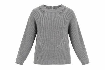 Womens UK Size 12 Preworn Grey Pullover Jumper