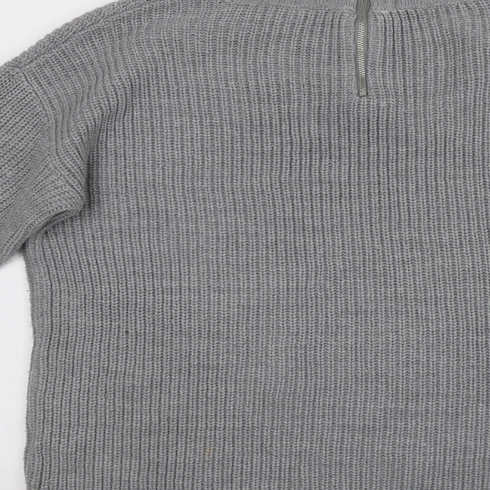 Womens UK Size 12 Preworn Grey Pullover Jumper