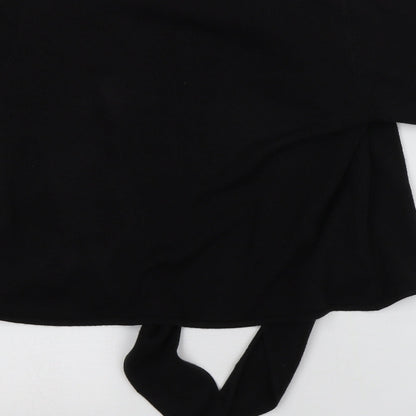 TU Womens Black Scoop Neck  Acrylic Cardigan Jumper Size 16