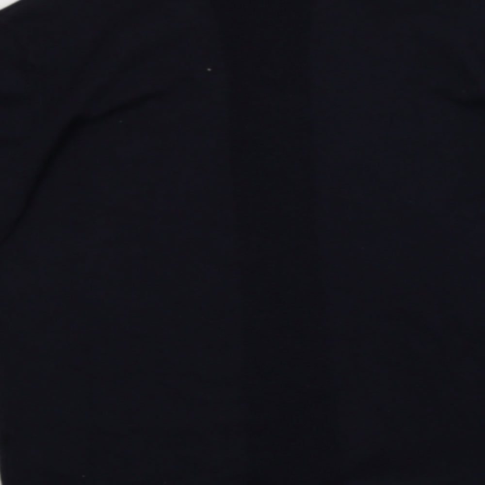 Marks and Spencer Mens Blue Collared  Cotton Pullover Jumper Size L