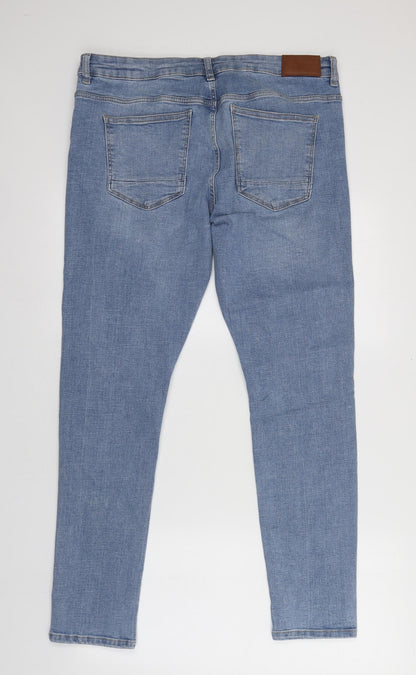 Denim & Co. Womens Blue  Cotton Skinny Jeans Size 36 in L32 in Regular