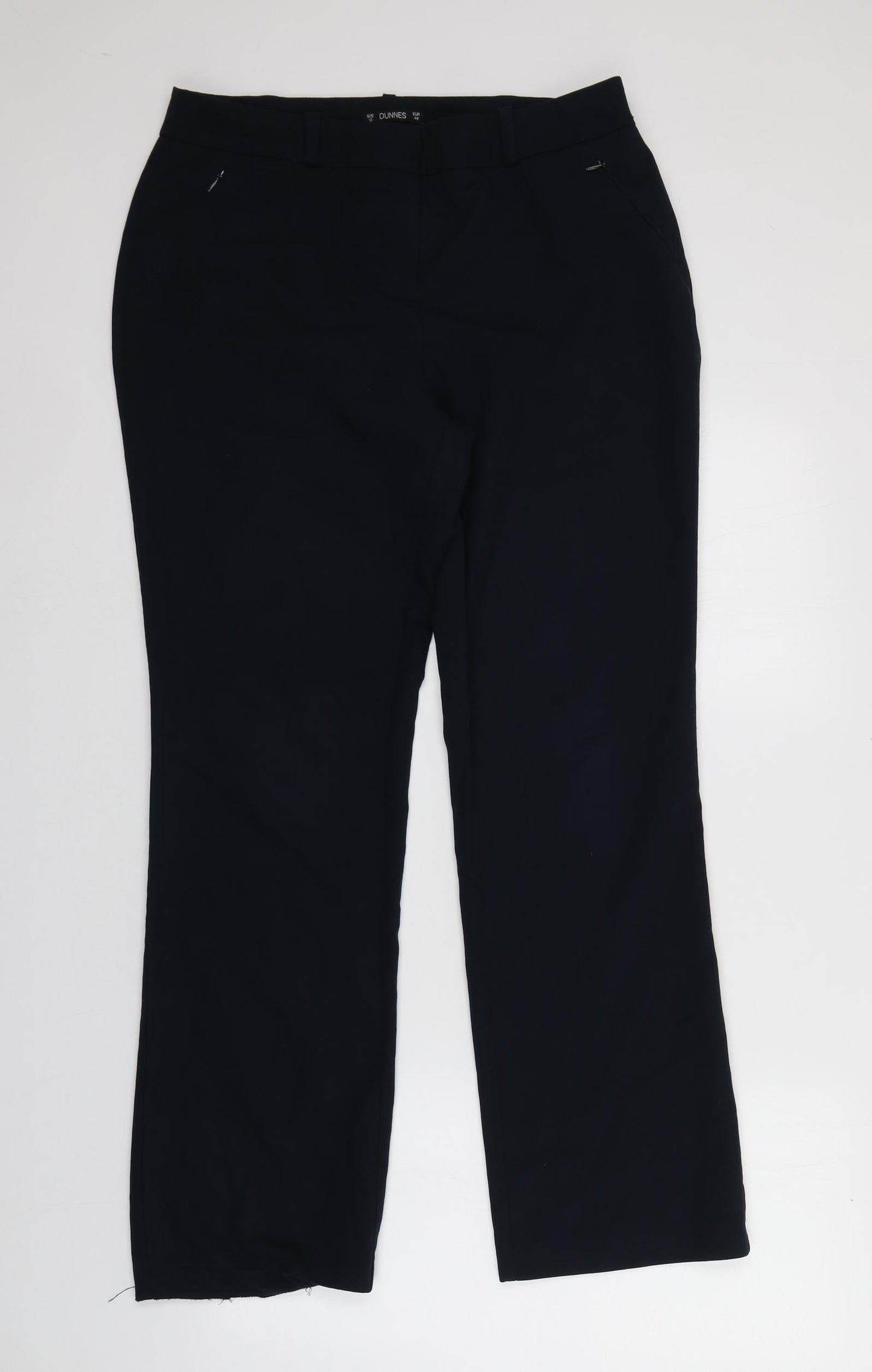 Womens UK Size 12 Dunnes Stores Regular Fit Carrot Blue Trousers
