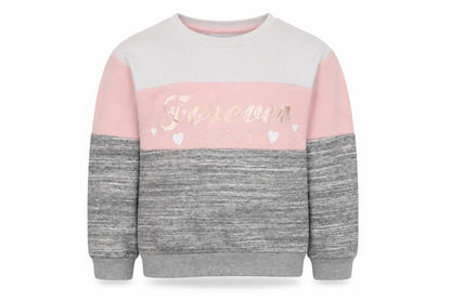 Primark Girls Grey  Polyester Pullover Sweatshirt Size 5-6 Years