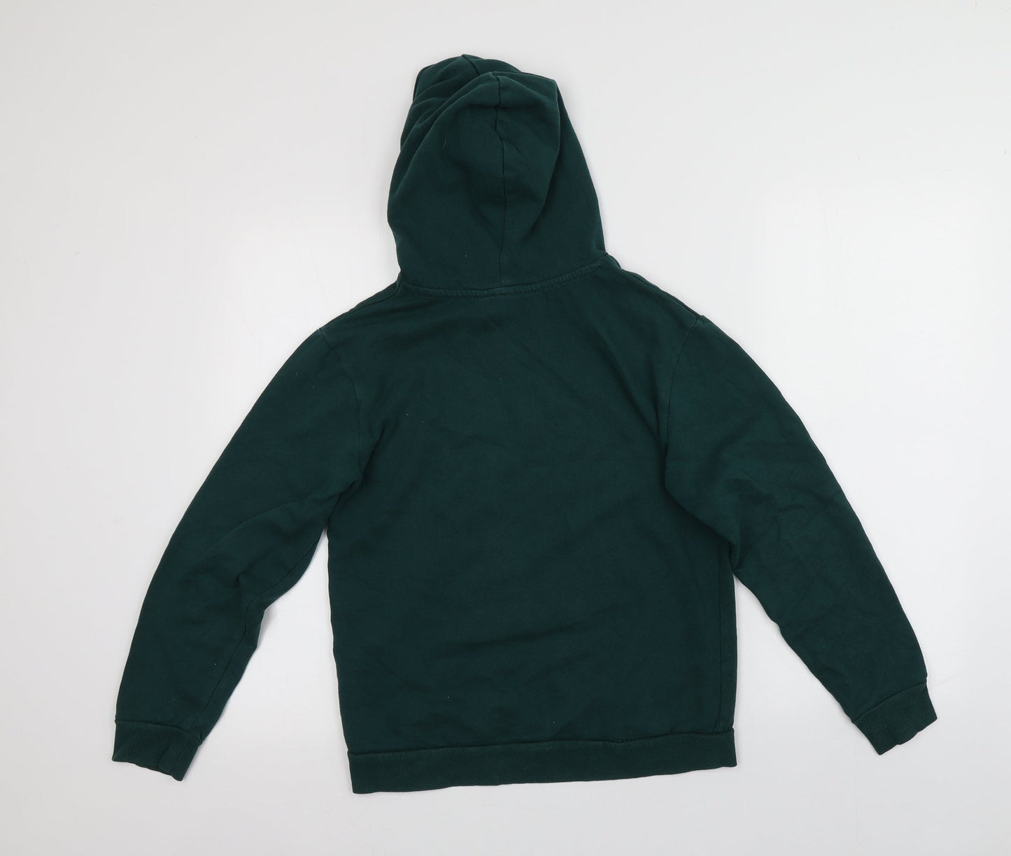 H&M Girls Green  Cotton Pullover Hoodie Size 12-13 Years