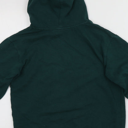 H&M Girls Green  Cotton Pullover Hoodie Size 12-13 Years