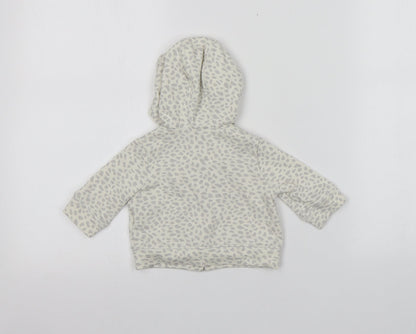 Gap Baby Multicoloured Animal Print Cotton Full Zip Jumper Size 0-3 Months