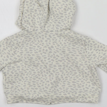 Gap Baby Multicoloured Animal Print Cotton Full Zip Jumper Size 0-3 Months
