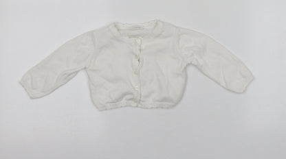 NEXT Baby Ivory  Cotton Cardigan Jumper Size 3-6 Months