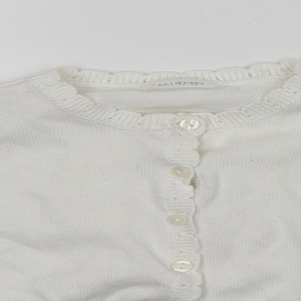 NEXT Baby Ivory  Cotton Cardigan Jumper Size 3-6 Months