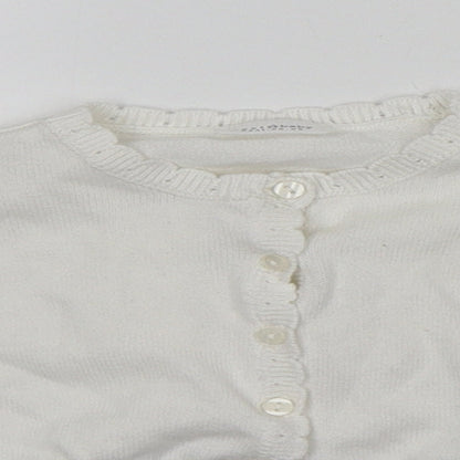 NEXT Baby Ivory  Cotton Cardigan Jumper Size 3-6 Months