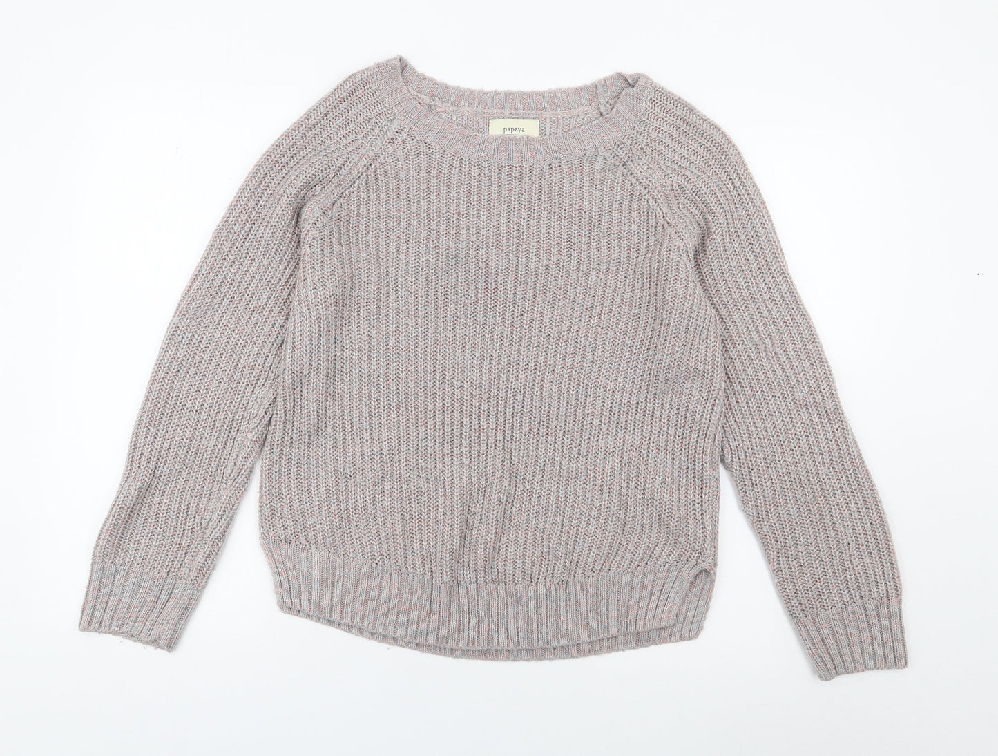 Womens UK Size 10 Papaya Multicoloured Pullover Jumper