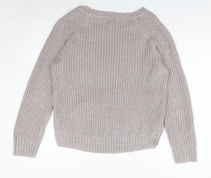 Womens UK Size 10 Papaya Multicoloured Pullover Jumper