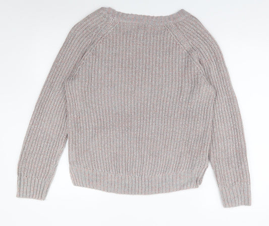 Womens UK Size 10 Papaya Multicoloured Pullover Jumper