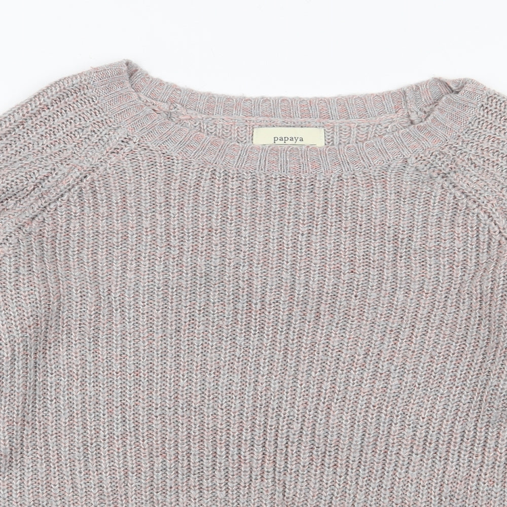 Womens UK Size 10 Papaya Multicoloured Pullover Jumper