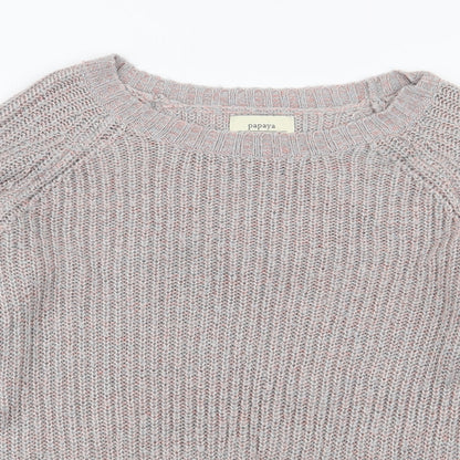 Womens UK Size 10 Papaya Multicoloured Pullover Jumper