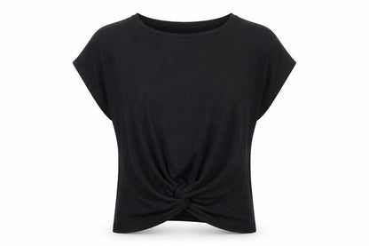 Womens UK Size M New Look Black Jersey T-Shirt