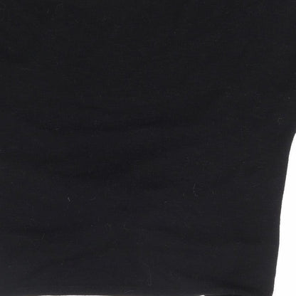 Womens UK Size M New Look Black Jersey T-Shirt