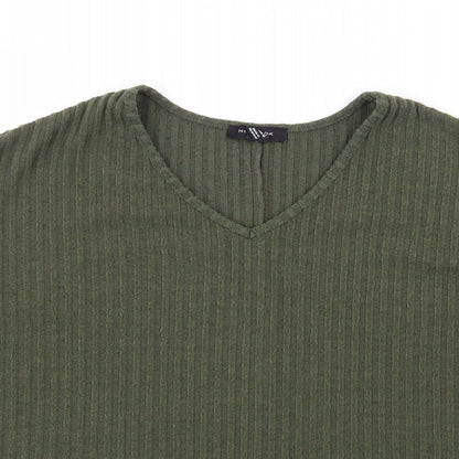 Womens UK Size S New Look Green Jersey T-Shirt