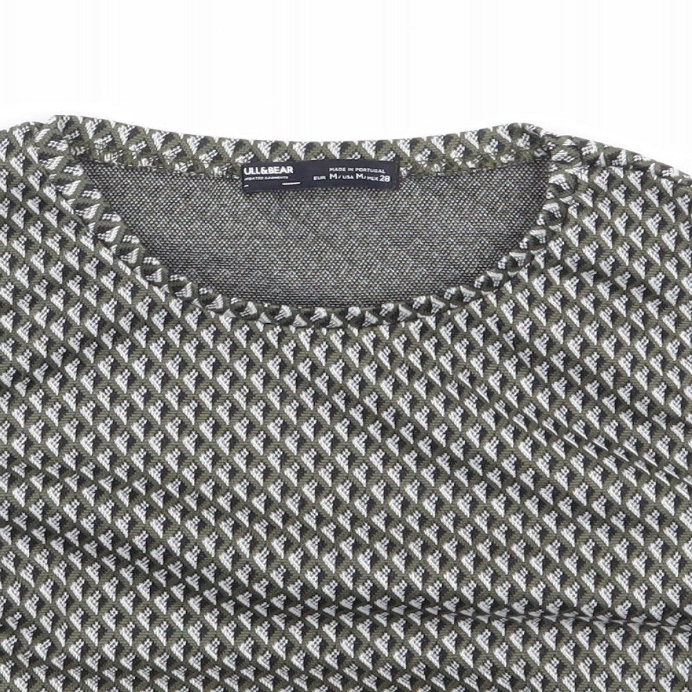 Womens UK Size M Pull & Bear Green Cropped Tank