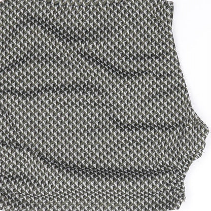 Womens UK Size M Pull & Bear Green Cropped Tank
