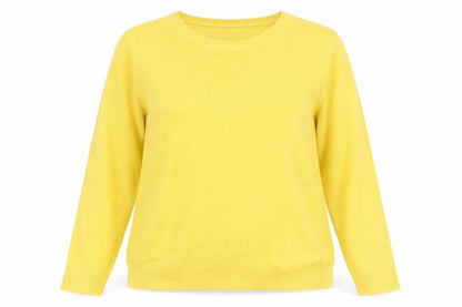 Womens UK Size 20 Marks and Spencer Yellow Pullover Jumper