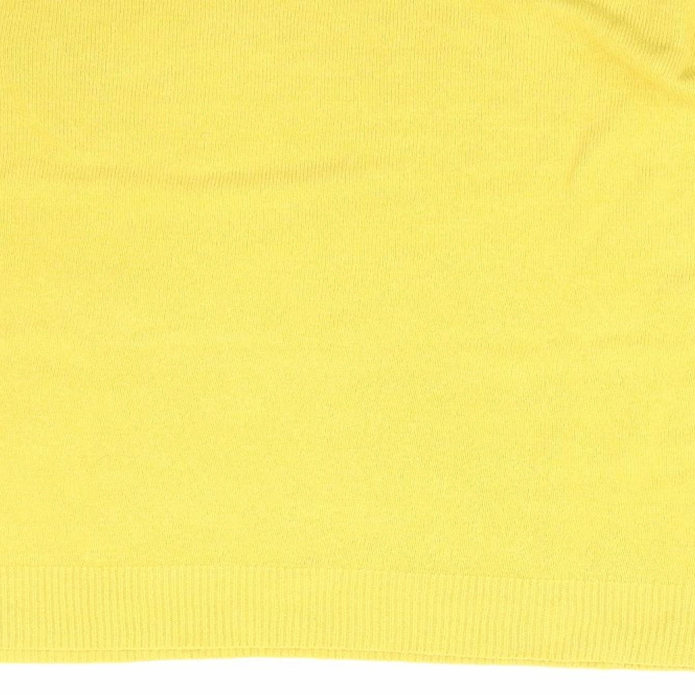 Womens UK Size 20 Marks and Spencer Yellow Pullover Jumper