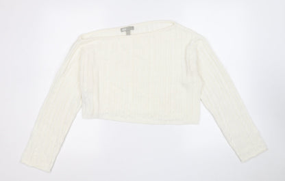 Womens UK Size 12 ASOS White Pullover Jumper
