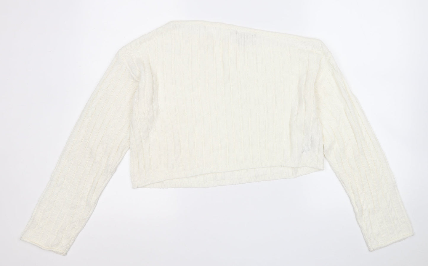Womens UK Size 12 ASOS White Pullover Jumper