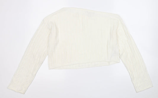 Womens UK Size 12 ASOS White Pullover Jumper