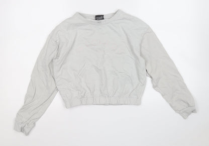 Sketchers Girls Grey  Cotton Pullover Sweatshirt Size 10-11 Years   - California