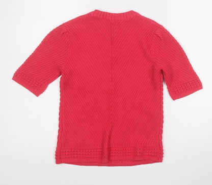 Womens UK Size 10 Marks and Spencer Pink Pullover Jumper