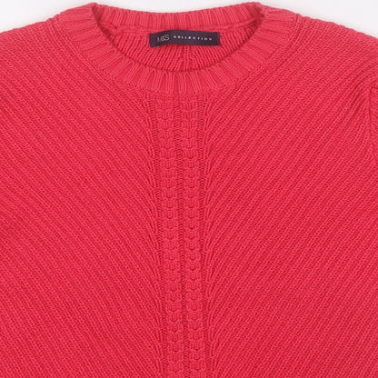 Womens UK Size 10 Marks and Spencer Pink Pullover Jumper