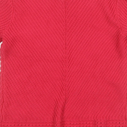 Womens UK Size 10 Marks and Spencer Pink Pullover Jumper