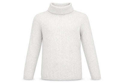 George Girls Grey Roll Neck  Cotton Pullover Jumper Size 10 Years