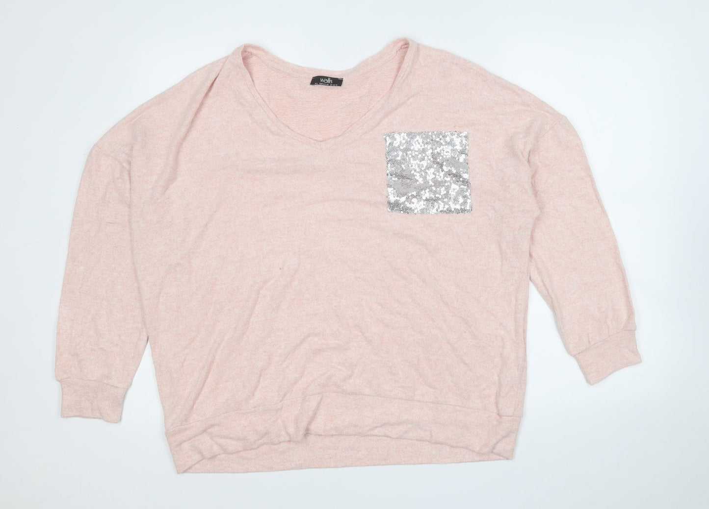 Womens UK Size 12 Wallis Pink Pullover Jumper