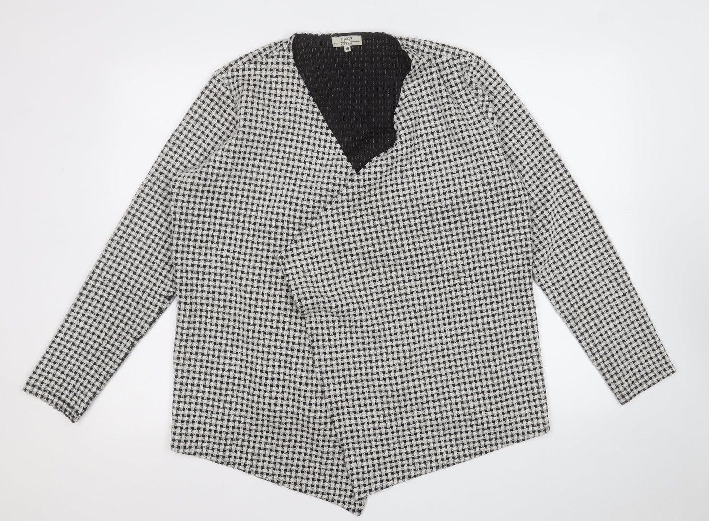 Womens UK Size 18 Papaya White Pullover Jumper