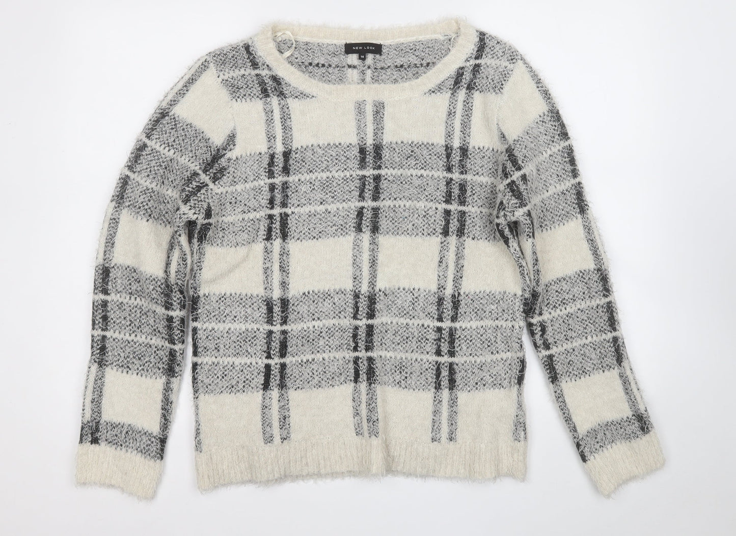 Womens UK Size 14 New Look Grey Pullover Jumper