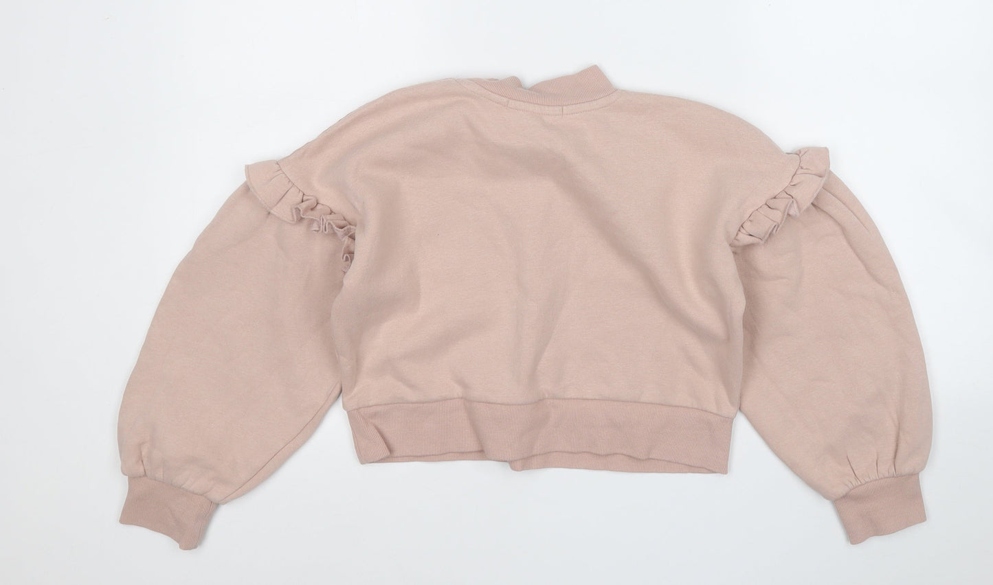 George Girls Pink  Cotton Pullover Sweatshirt Size 10-11 Years   - Kind