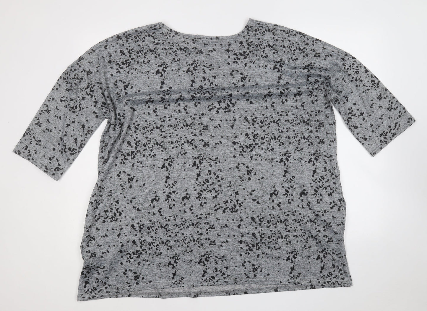 Womens UK Size 18 Simply Be Grey Basic Blouse