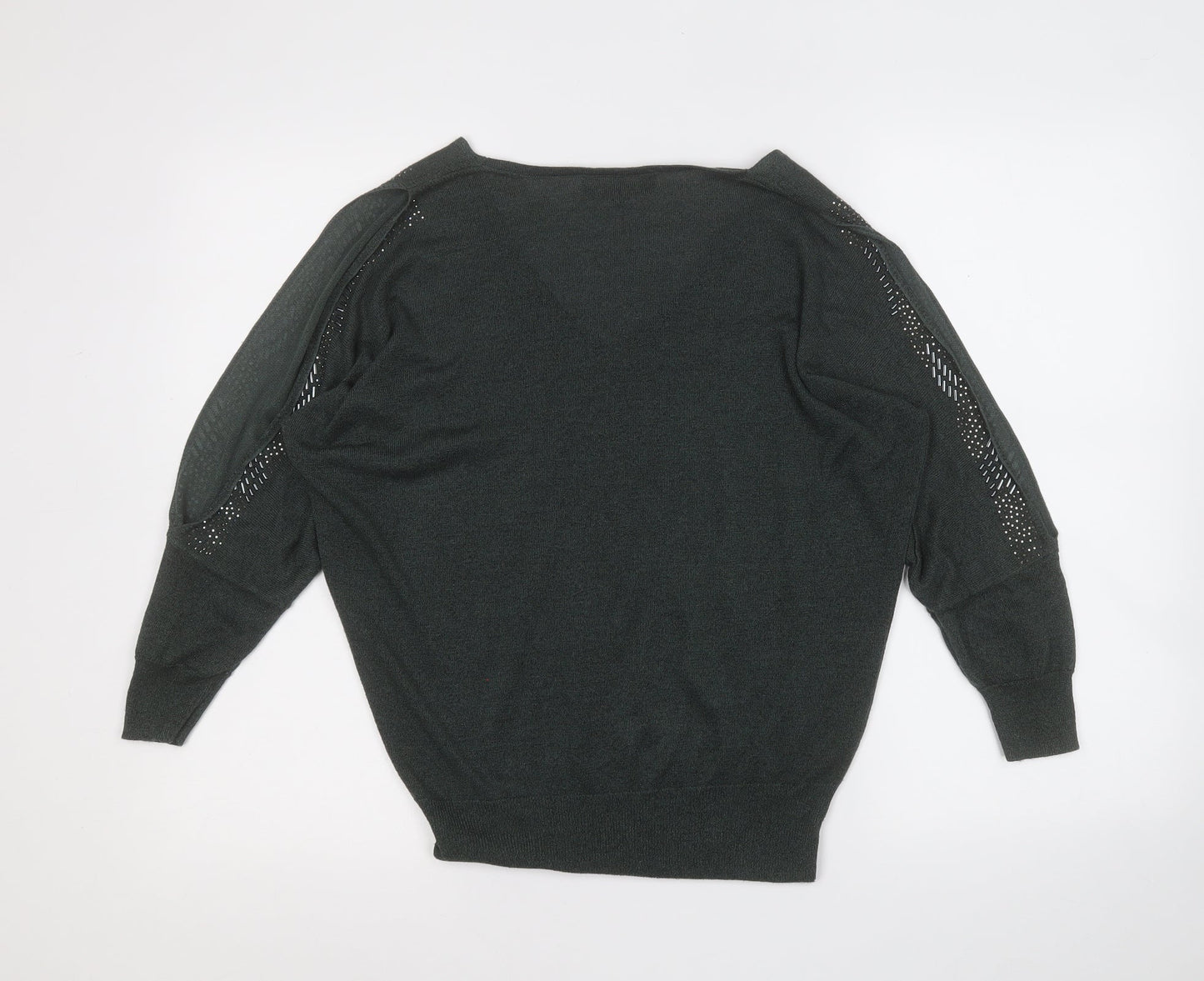 Womens UK Size 12 NEXT Green Pullover Jumper