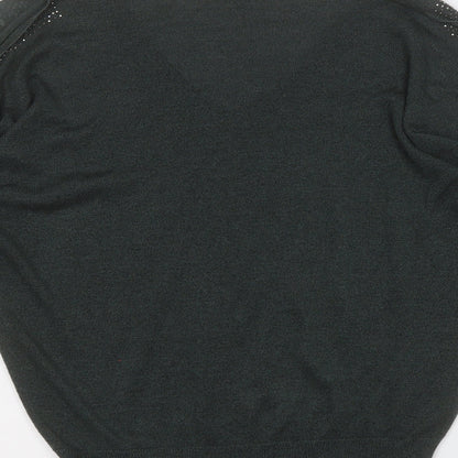 Womens UK Size 12 NEXT Green Pullover Jumper