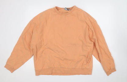 Mens UK Size L ASOS Orange Pullover Sweatshirt