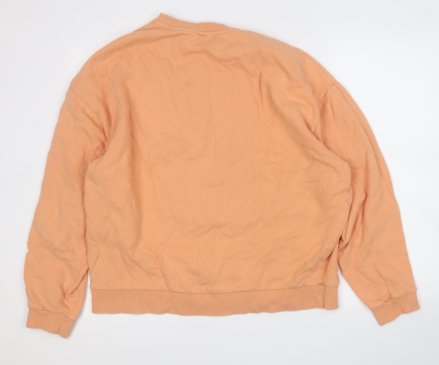 Mens UK Size L ASOS Orange Pullover Sweatshirt